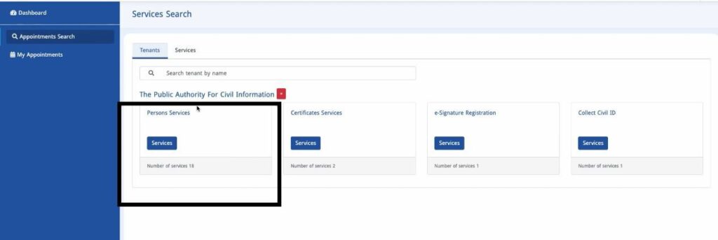 booking meta portal appointment for civil id with easy steps